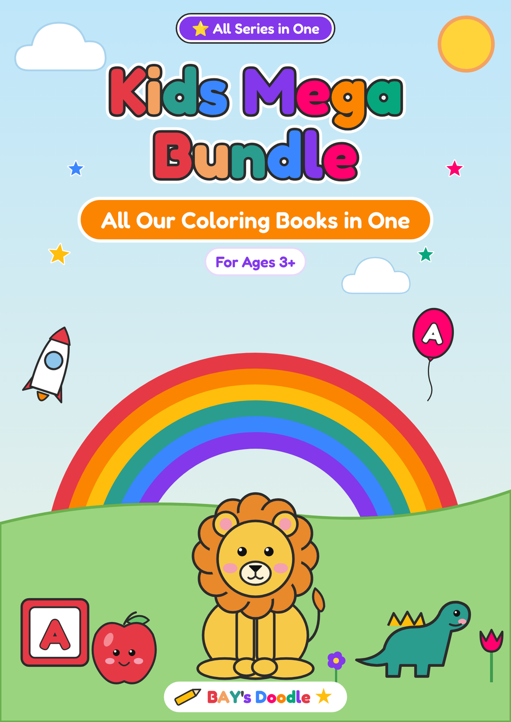 Kids Mega Bundle – Every Kids Colouring Book (Ages 3+)