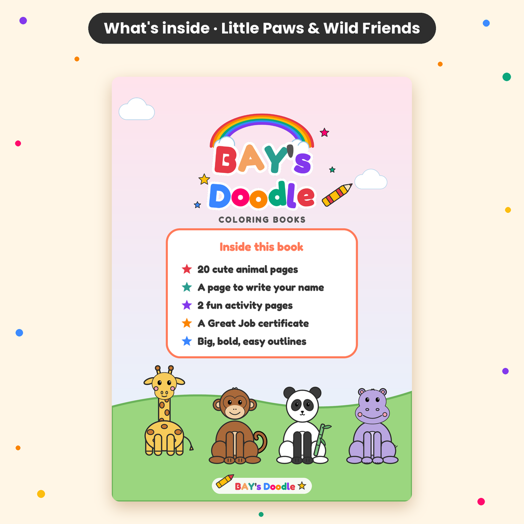 Little Adventures – Complete Colouring Book Set (Ages 3+)