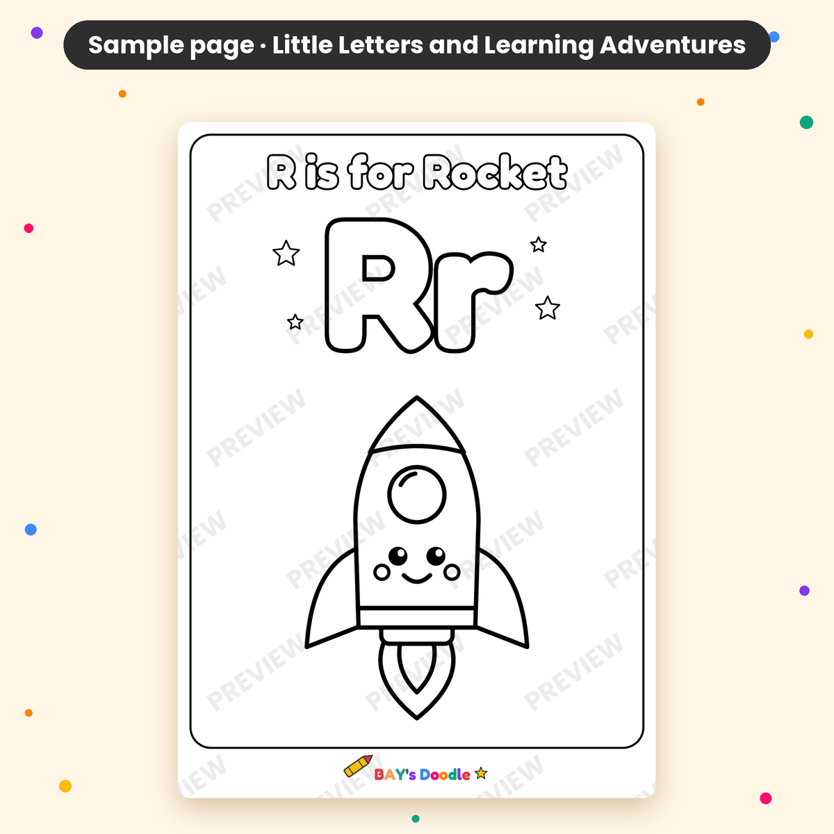 Little Letters & Learning Adventures – My First Alphabet Coloring Book (Ages 3+)