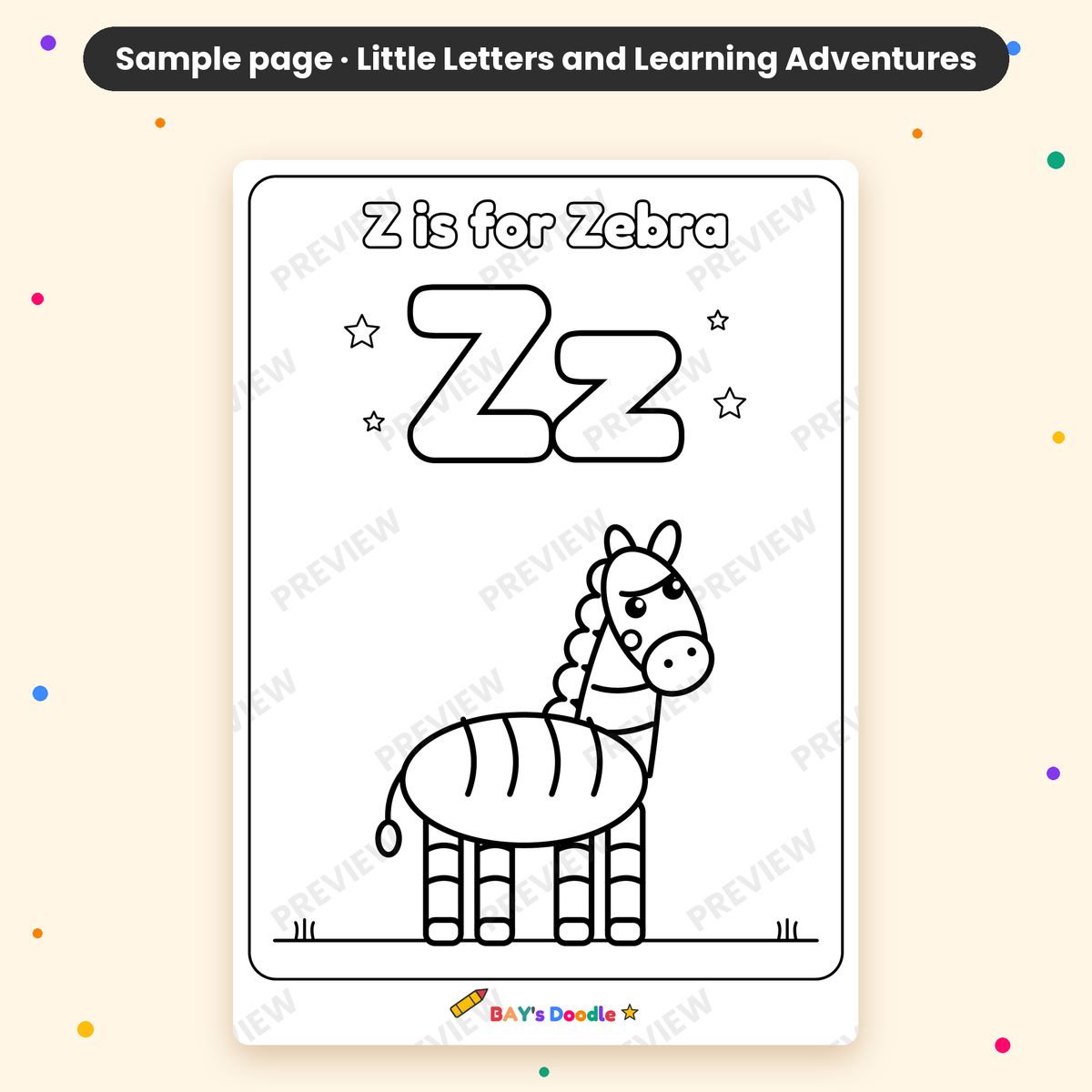 Little Letters & Learning Adventures – My First Alphabet Coloring Book (Ages 3+)