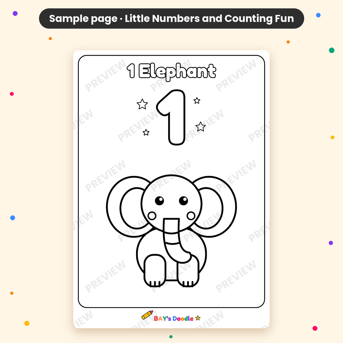 Little Numbers & Counting Fun – My First Numbers Coloring Book (Ages 3+)