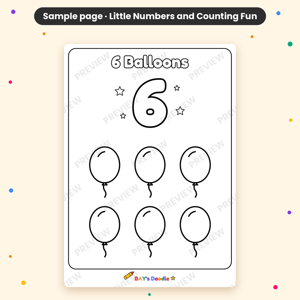 Little Numbers & Counting Fun – My First Numbers Coloring Book (Ages 3+)