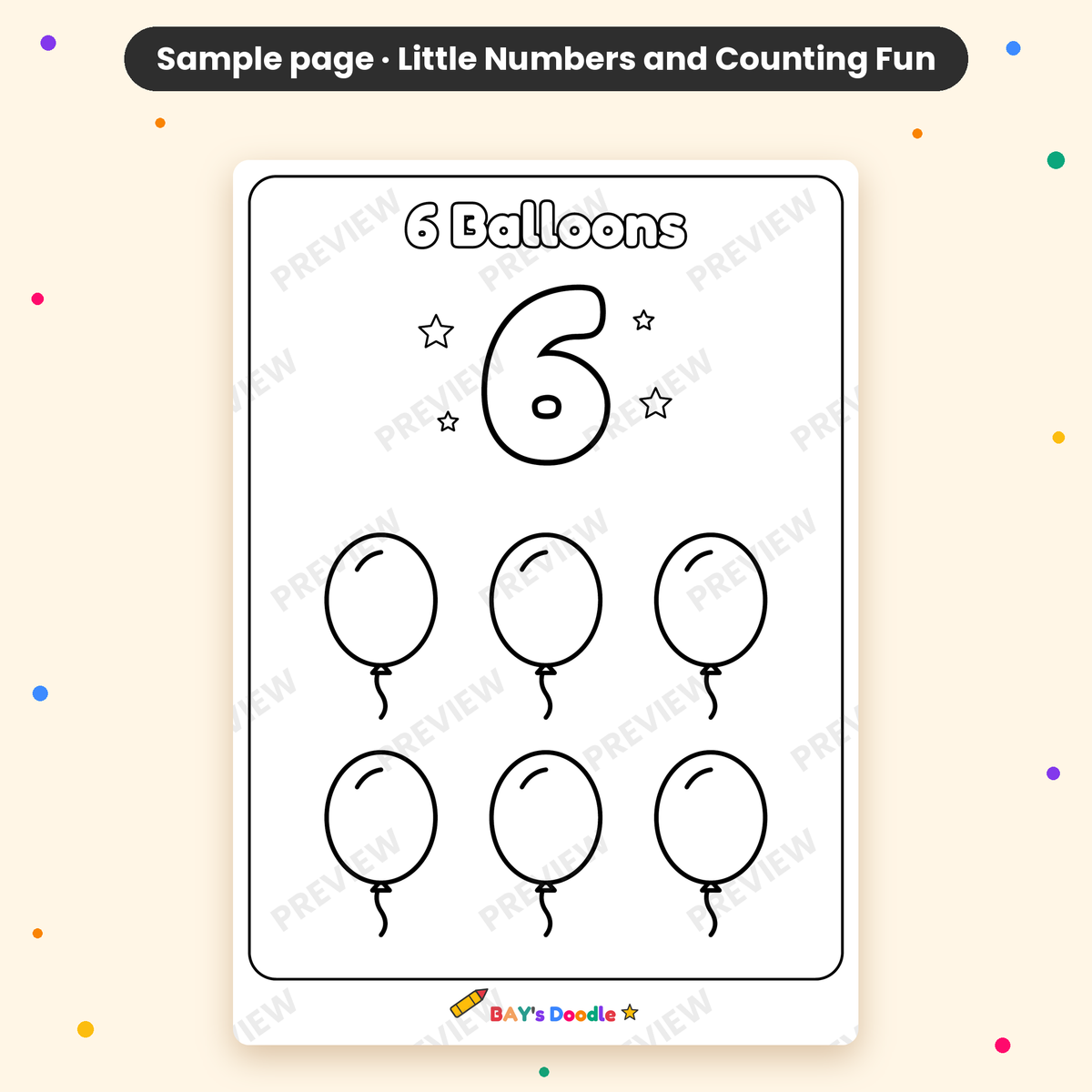 Little Numbers & Counting Fun – My First Numbers Coloring Book (Ages 3+)