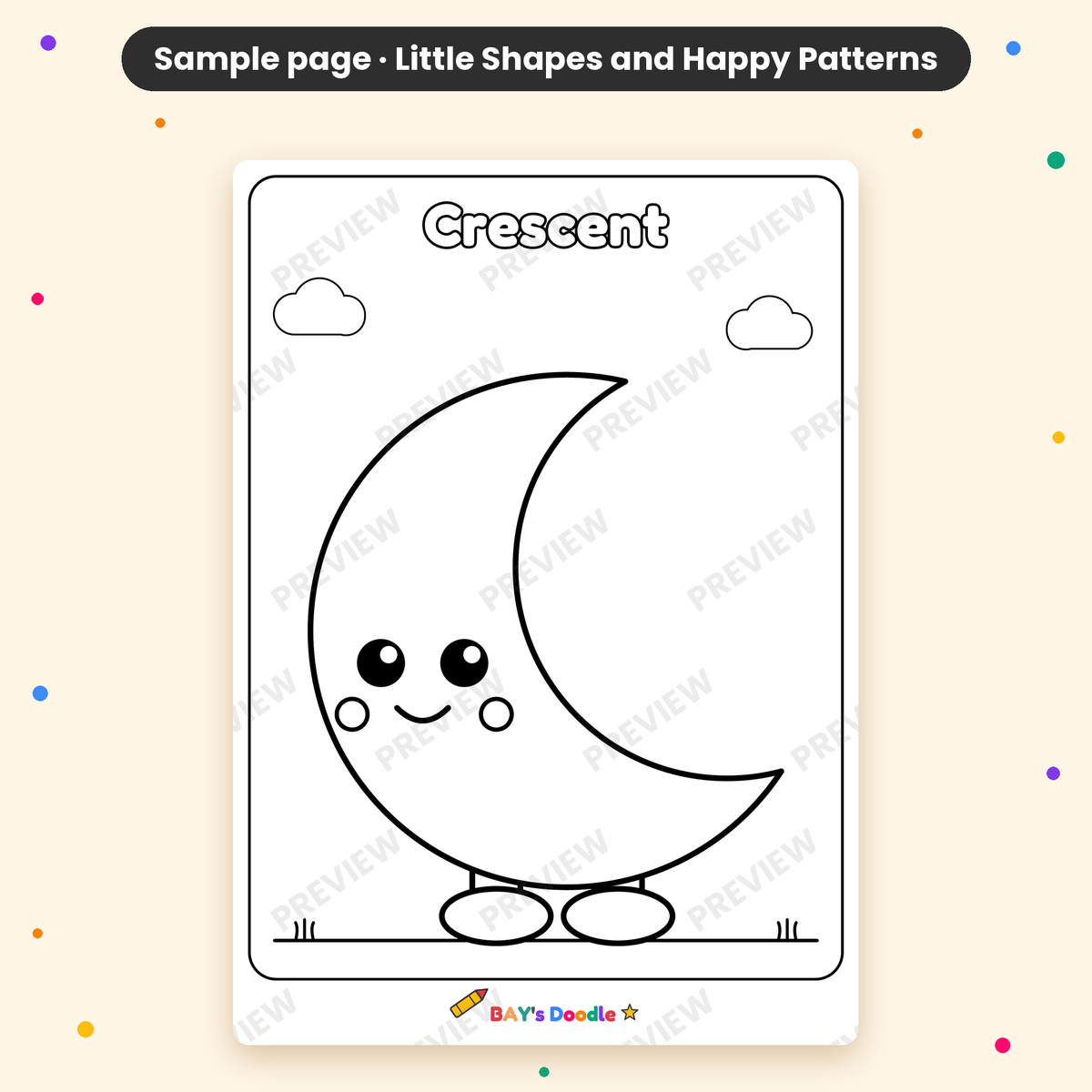 Little Shapes & Happy Patterns – My First Shapes Coloring Book (Ages 3+)