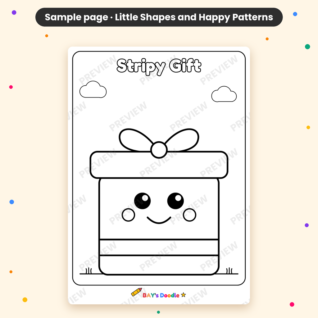 Little Shapes & Happy Patterns – My First Shapes Coloring Book (Ages 3+)