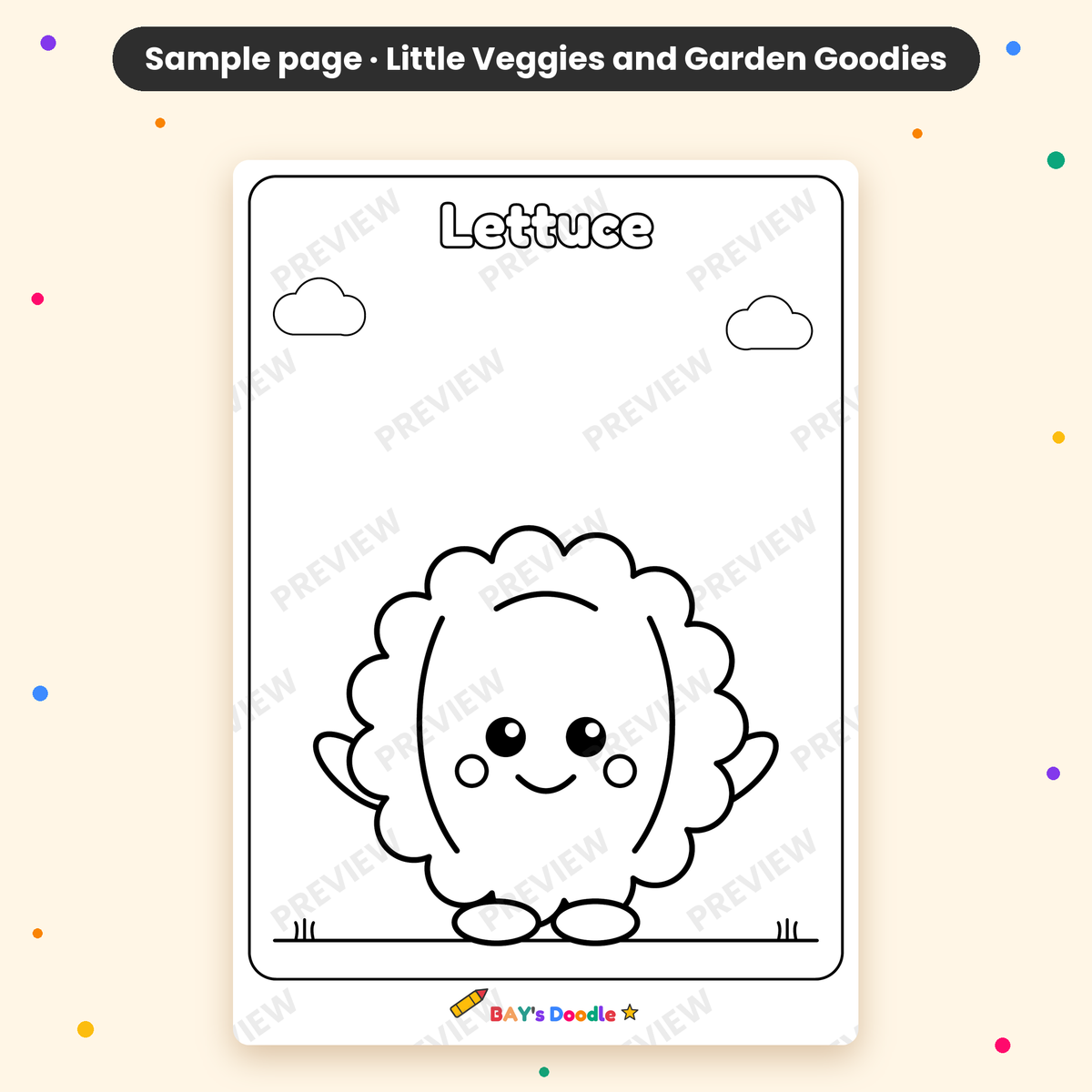 Little Veggies & Garden Goodies – My First Vegetables Coloring Book (Ages 3+)