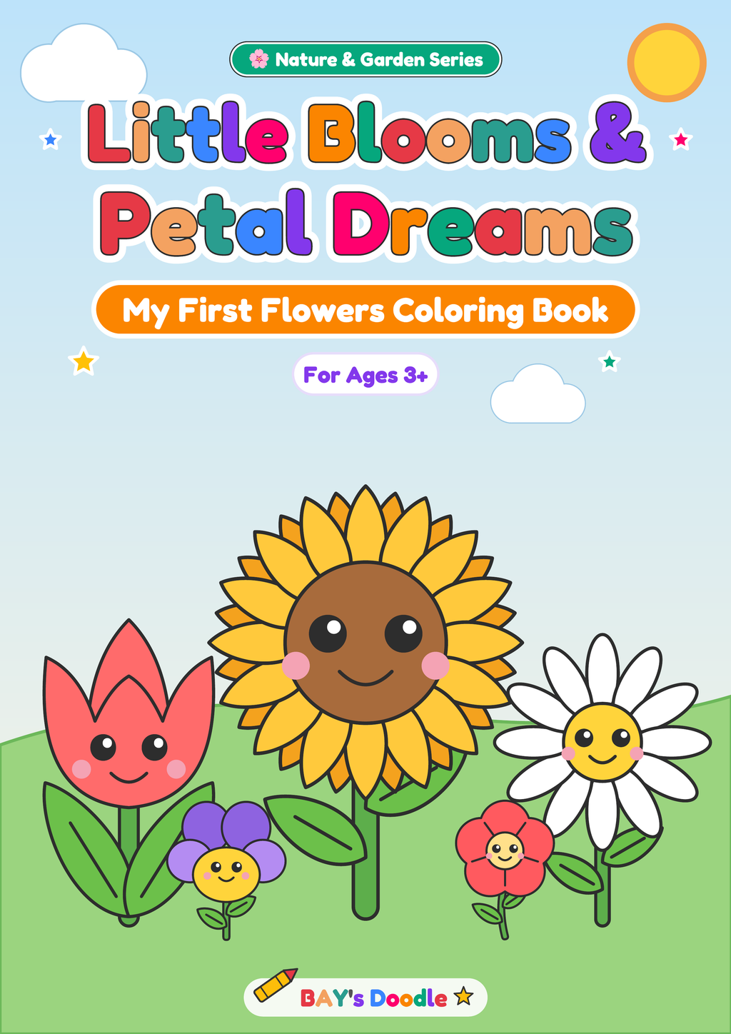 Nature & Garden – Complete Colouring Book Set (Ages 3+)