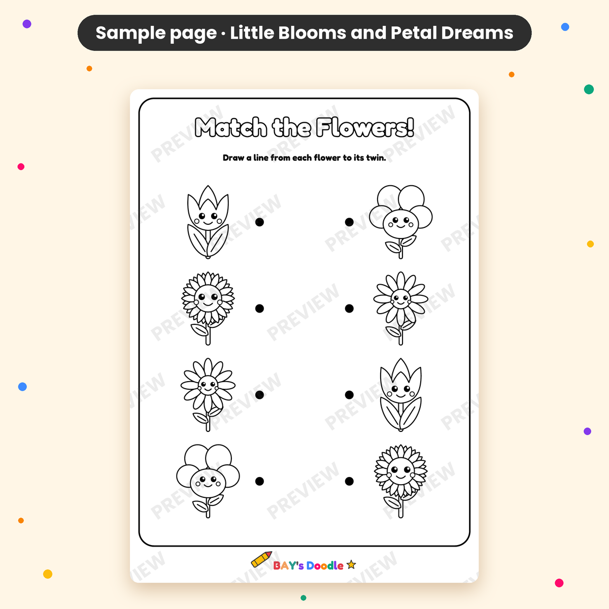 Little Blooms & Petal Dreams – My First Flowers Coloring Book (Ages 3+)